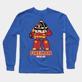 Fireman Rescue Long Sleeve T-Shirt